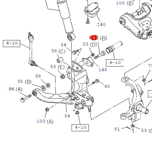D-max Alt Salıncak Civatası (B) 4x4 2004-2012