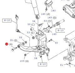 D-max Alt Salıncak Civatası (A) 4x4 2004-2012
