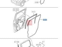 Fitil D-max Arka Kapı Sağ 2020- (3D) Orjinal