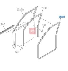 Fitil D-max Ön Kapı Sol 2020- Orjinal 75A