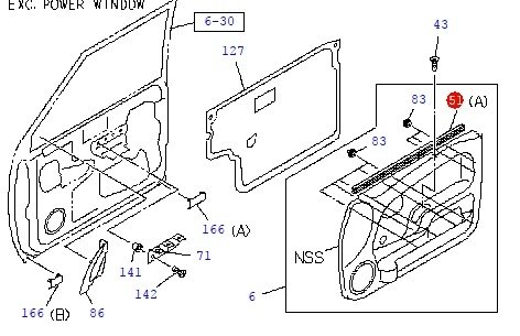 D-max Fitil Cam Sıyırıcı İç Ön Sol 2004-2012 Orjinal