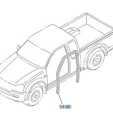 D-max Fitil Ön Kasa Çevre Sağ / Sol 2004-2012