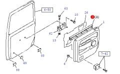 D-max Fitil Cam Sıyırıcı İç Arka Sol 2004-2012
