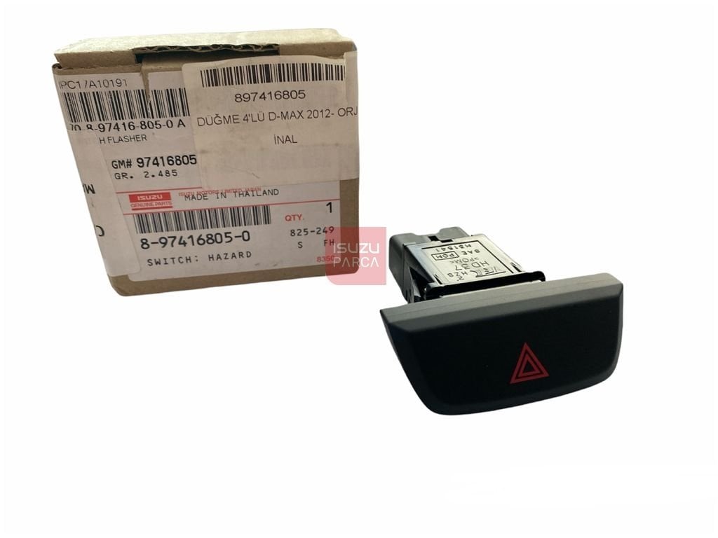 D-max Dörtlü Flaşör Düğmesi 2012- ve Sonrası Orijinal