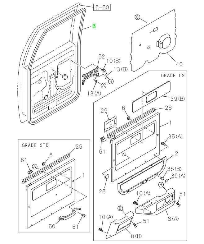 Tfr Arka Kapı Fitili Sol 1988-2002